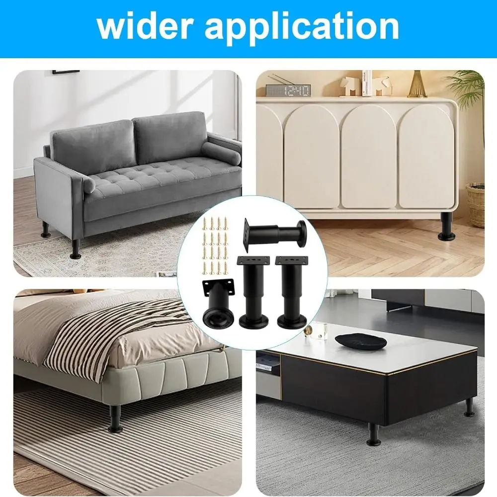 Adjustable Height Furniture Support Legs Load-Bearing Heavy-Duty Telescopic Bearing Bracket DIY Accessories Floor Protector image 4