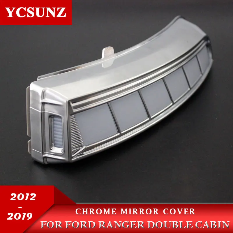 Mirror Cover with LED lights For Ford Ranger Wildtrak T6 T7 T8 2012 2013 2014 2015 2016 2017 2018 2019 2020 2021 Double Cab