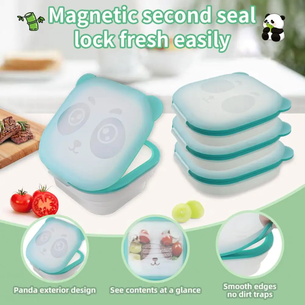 

Magnetic Food Container Seal Fresh-keeping Box 800ml Meals Fruits Vegetables Food Box Soup And Sauce Storage Container