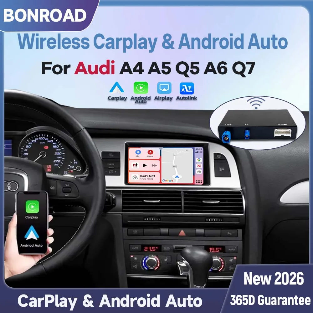 Interfaz inalámbrica BONROAD Android Auto CarPlay