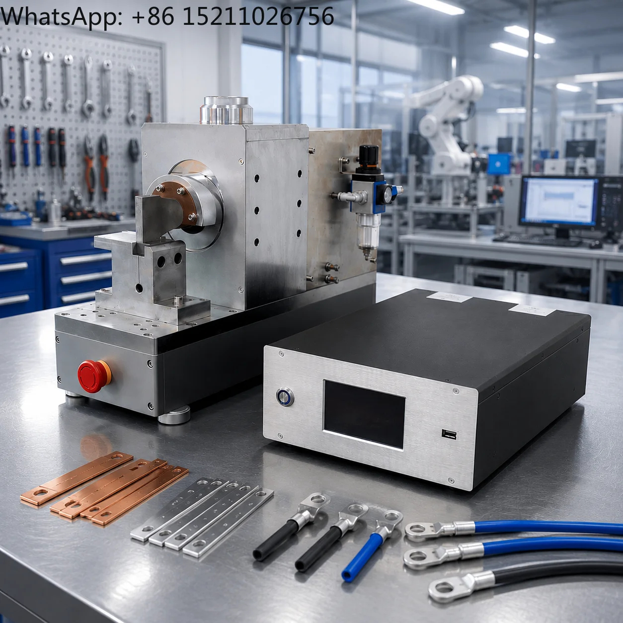 3000W Ultrasonic Metal Spot Welding Machine Digital Auto Frequency Tracking ±5Hz