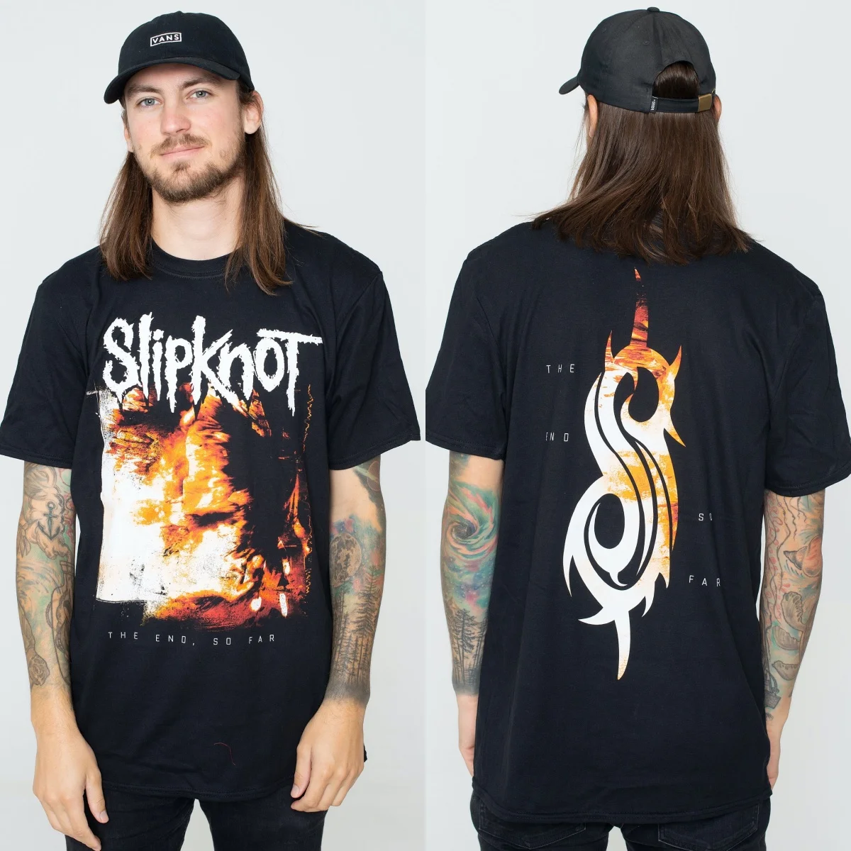 Spit It Out Weißes Slipknot Band T-Shirt aus Baumwolle mit Grafikdruck für Herren und Damen, Sommer-Streetwear – Detail 2