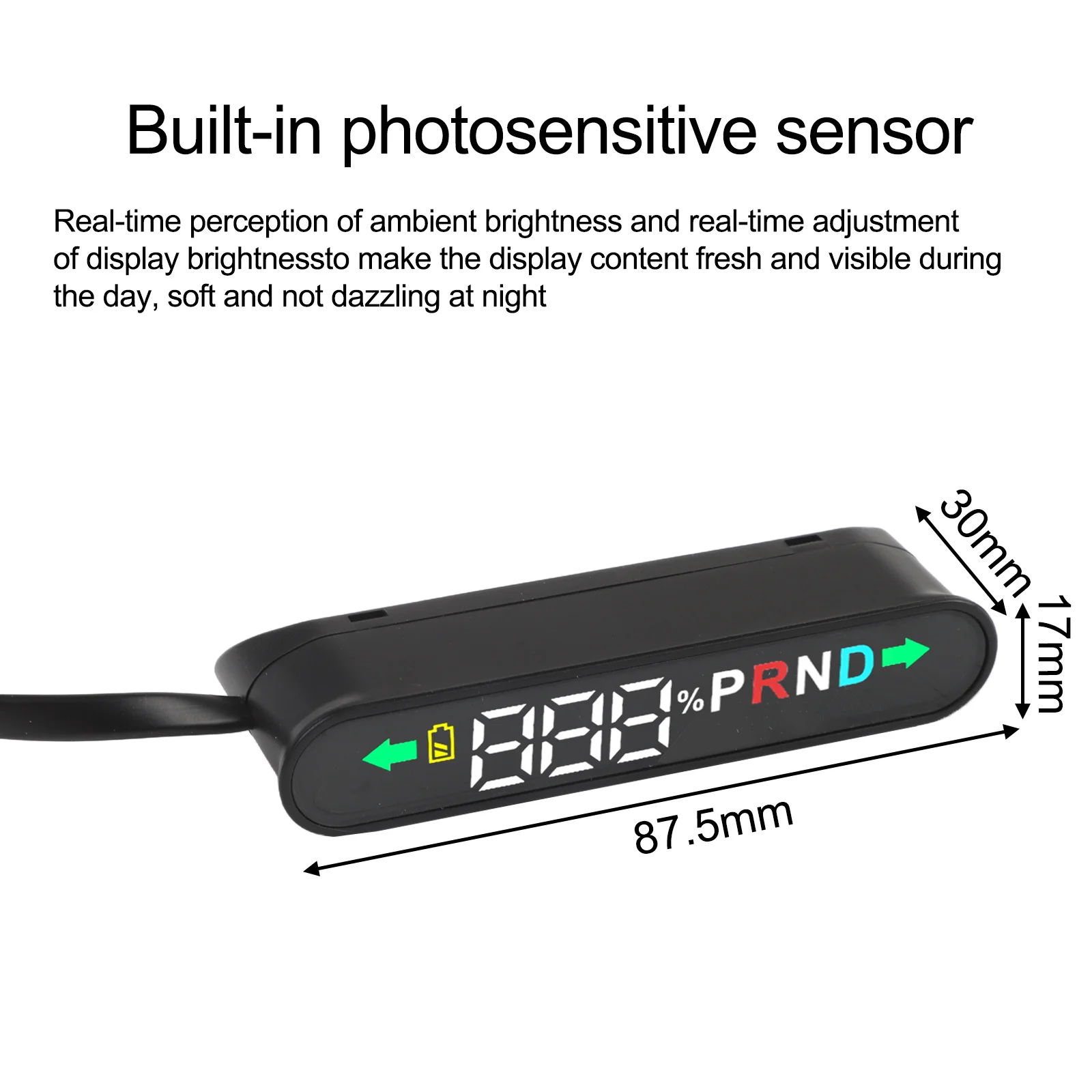

HUD Display for Tesla For Model Y 2023-2024 Real Speed and Battery Indicators Embedded Design for Space Efficiency