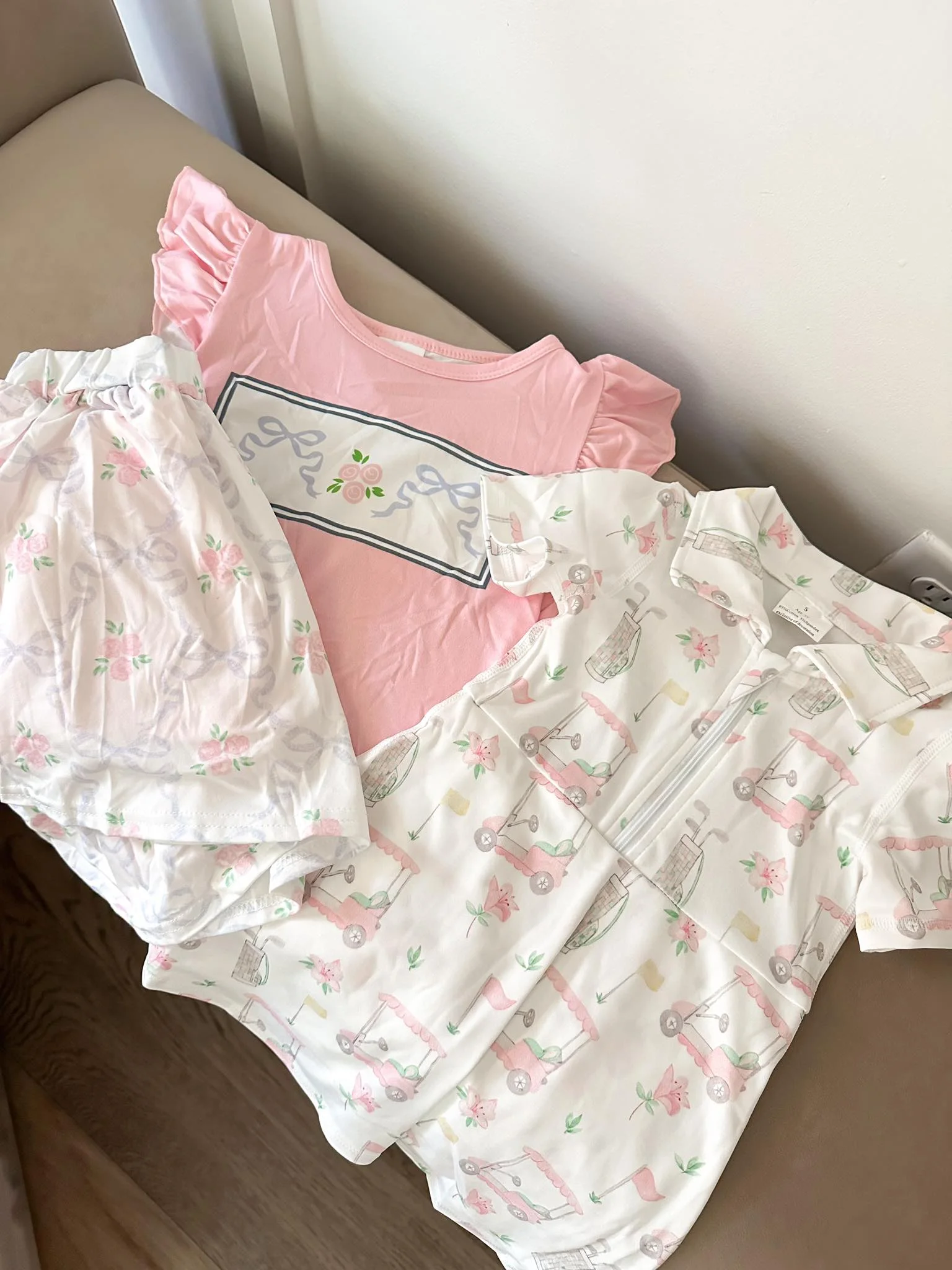 

GSD2410 girl dresses baby girl clothes Match flag white yoga short-sleeved dress Wholesale Summer Boutique kids clothes girl