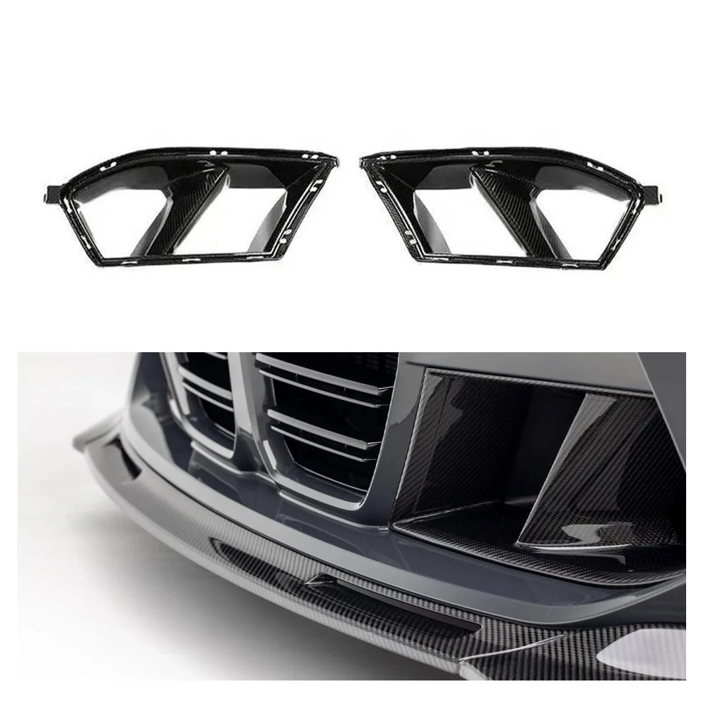 

For BMW M3 M4 G80 G82 2021+ Genuine Dry Carbon Fiber Front Bumper Air Ducts Body Kits Car Accessories Auto Parts Customizable