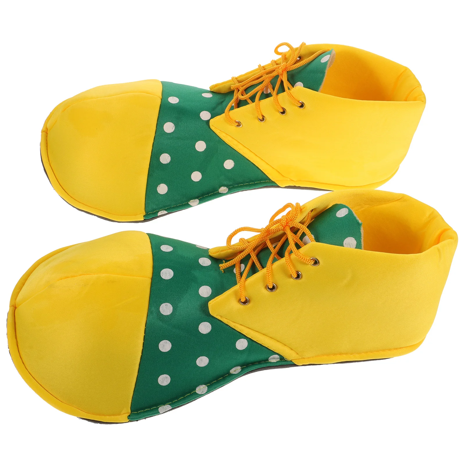 A Pair of Average Size Clown Shoes Dot Halloween Costume Clown Shoes for Women Men (02) clown shoes adult men