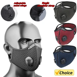 New Cycling Mask With Activated Carbon Filter Mask PM2.5 Anti-Pollution Washable Sports Mask Outdoor Sports Training Mask