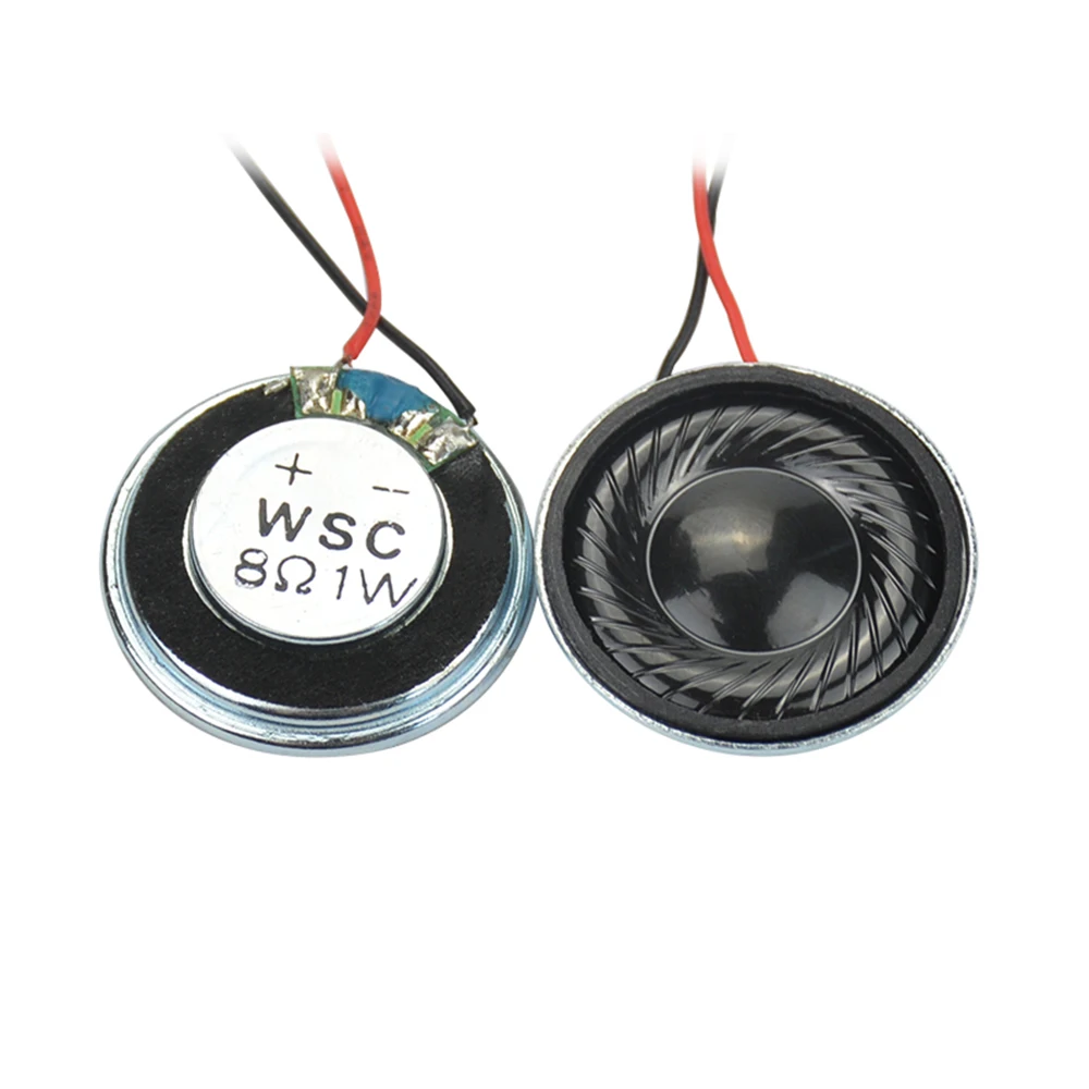 New10Pcs Mini Audio Portable Speakers  28mm wide 8 Ohm 1W DIY  Mini Music Speaker Speakers For The