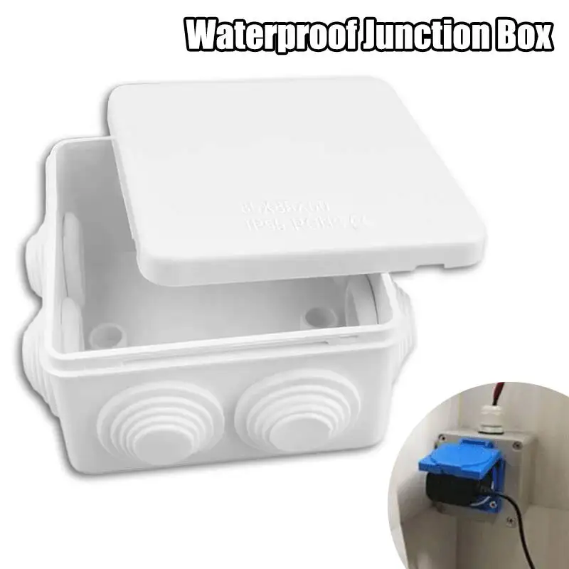 

Junction Box ABS Plastic Wire Shell Electric Control Boxes Outdoor Waterproof Wire Shell Connection Cable Branch Junction Box