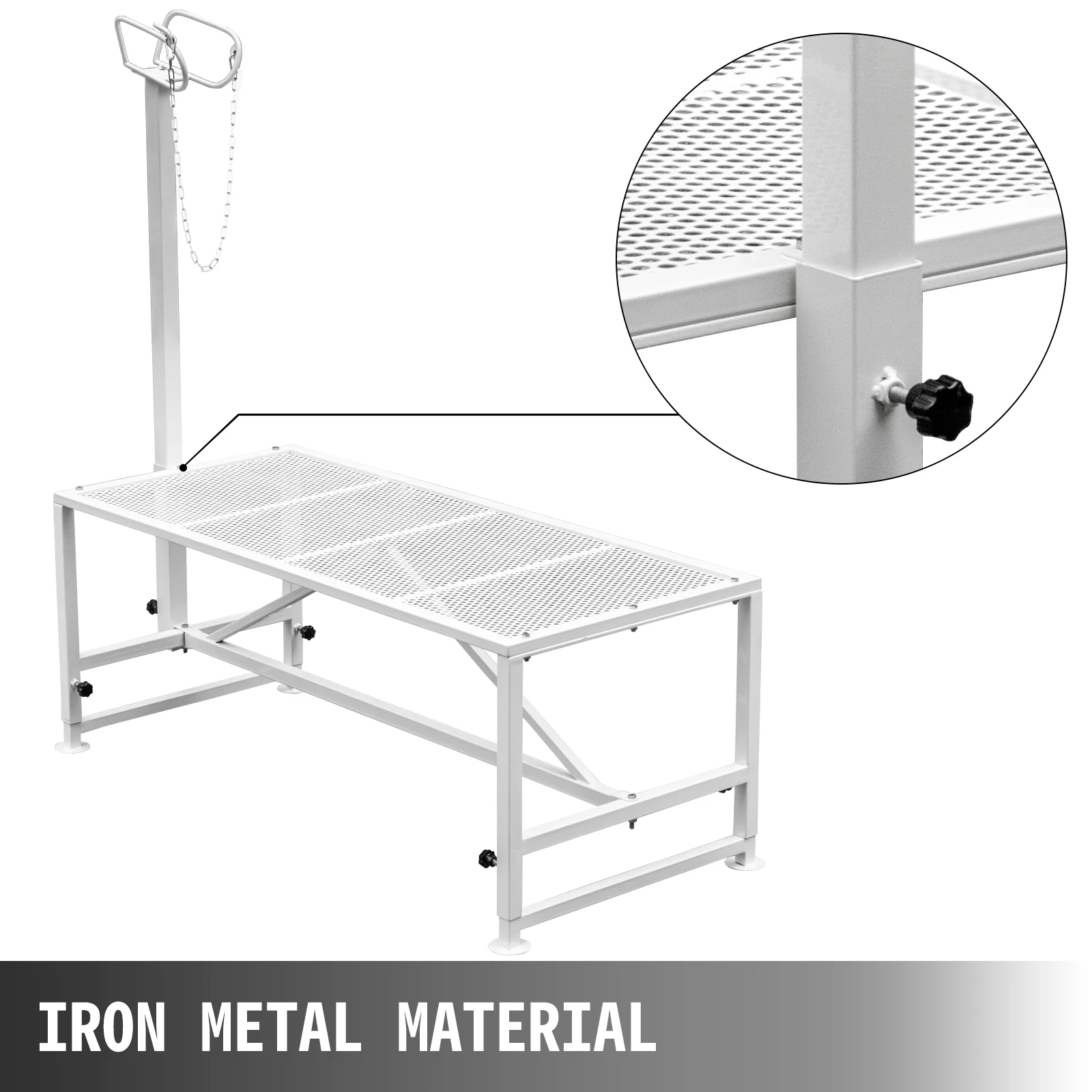 VEVOR Livestock Stand 51x23 inches Trimming Stand with Straight Head Piece