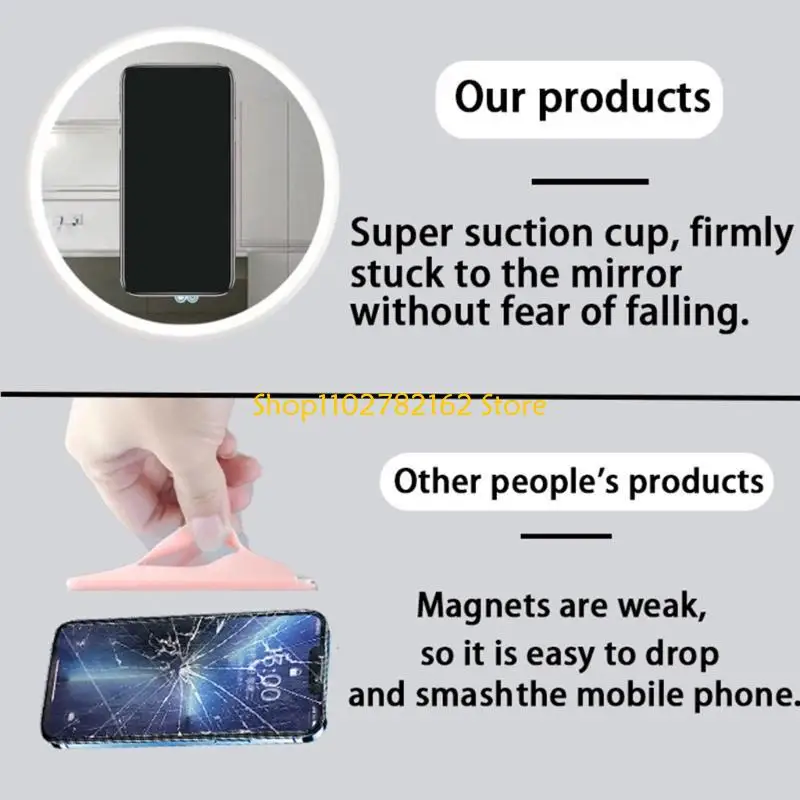 

547B Phone Suction Cup Mount Multfunction Silicone Suction Cup Holder