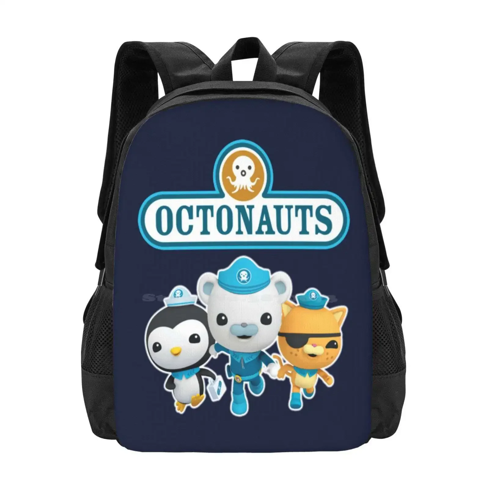 

Cute Octonauts Fashion Pattern Design Travel Laptop School Backpack Bag Octonauts Logo Octonaughts Captain Barnacles Pirate Cat
