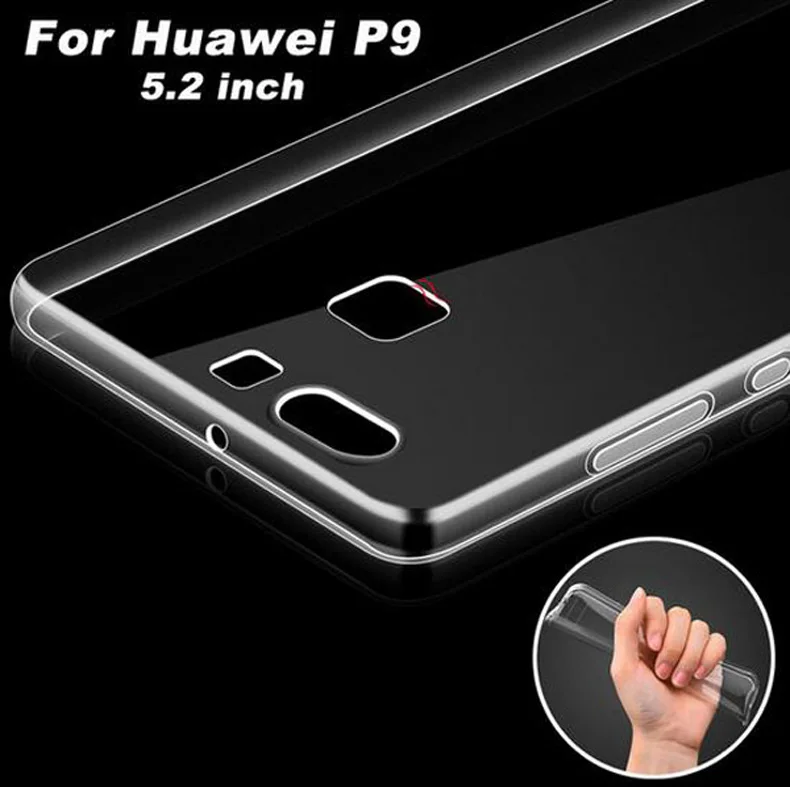 For Huawei P9 lite 2016 0.6mm Ultra-thin Clear TPU Case For Huawei P9/P9 lite soft Crystal Back Cover Protect Skin Silicon case