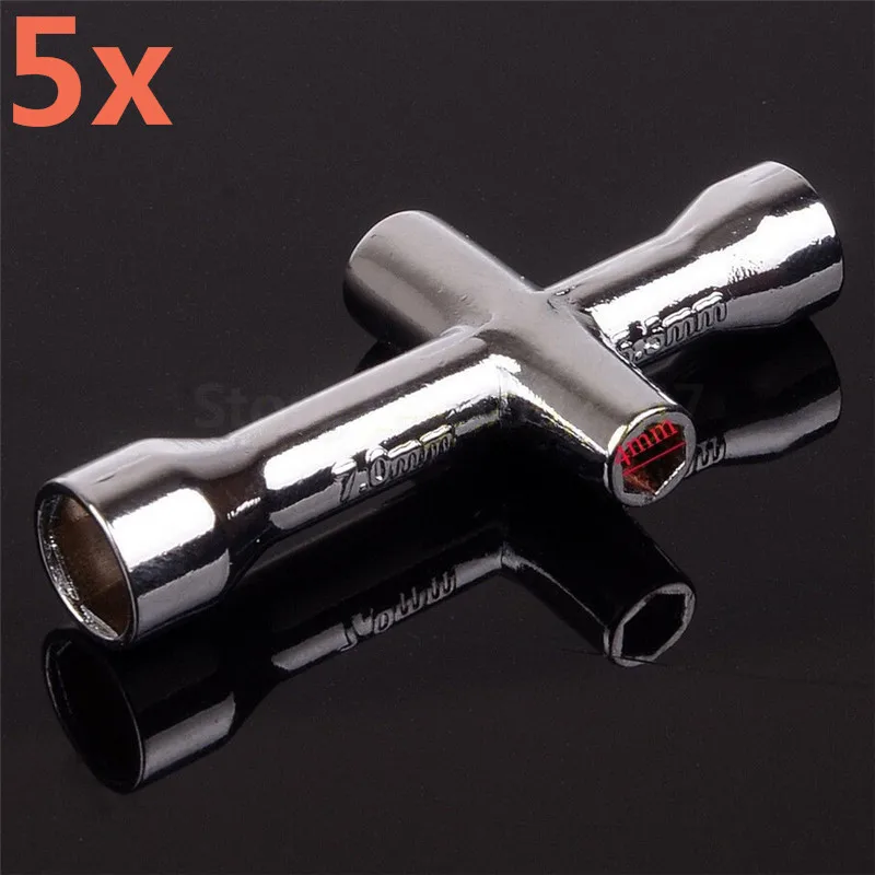 5Pcs HEX 80132 Cross Wrenches Maintenance tools sleeve HSP 1/10 4WD Car RC Spare Parts Buggy Monster Trcuk