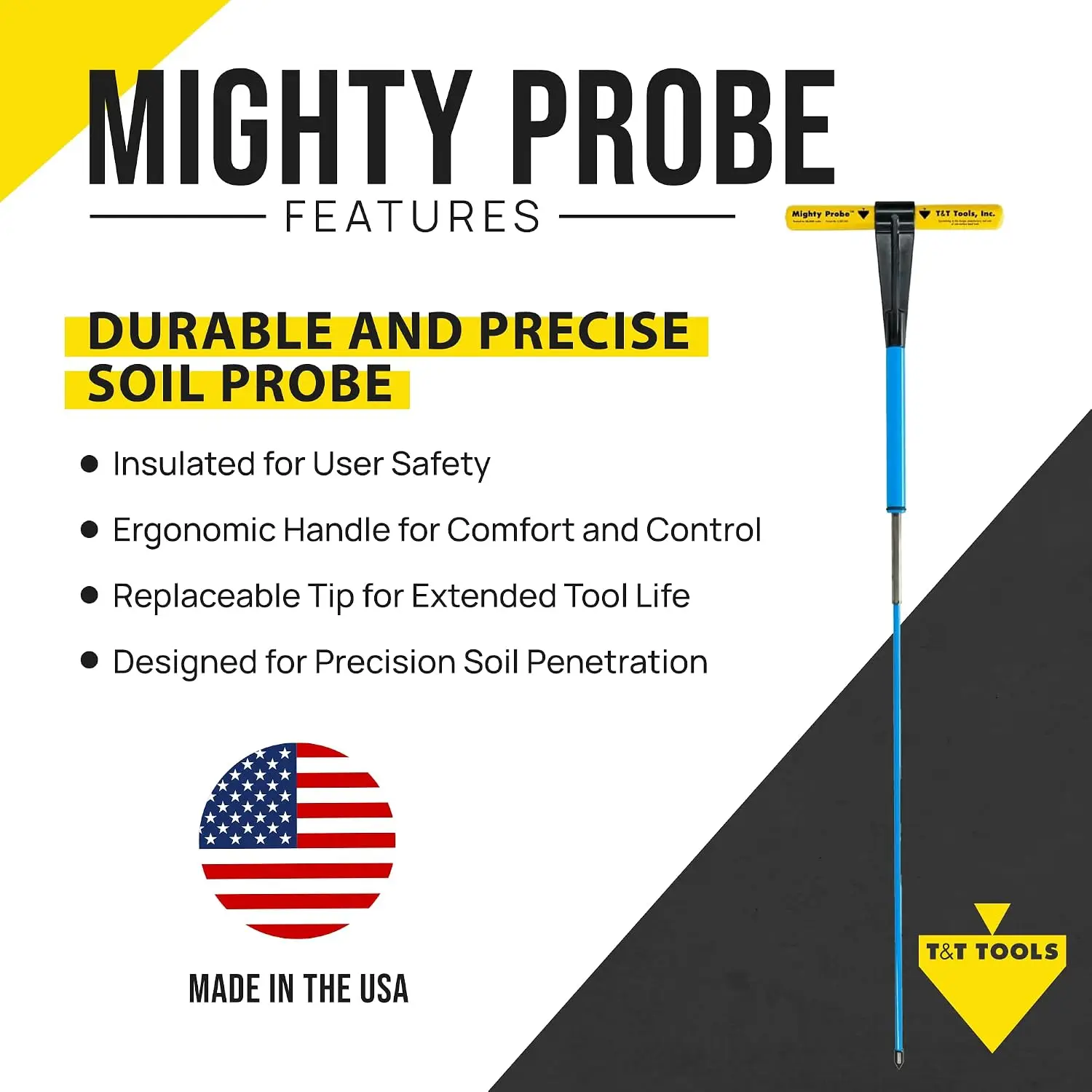 T&T Tools 50-Inch Mighty Probe With Slide Adapter - 3/8