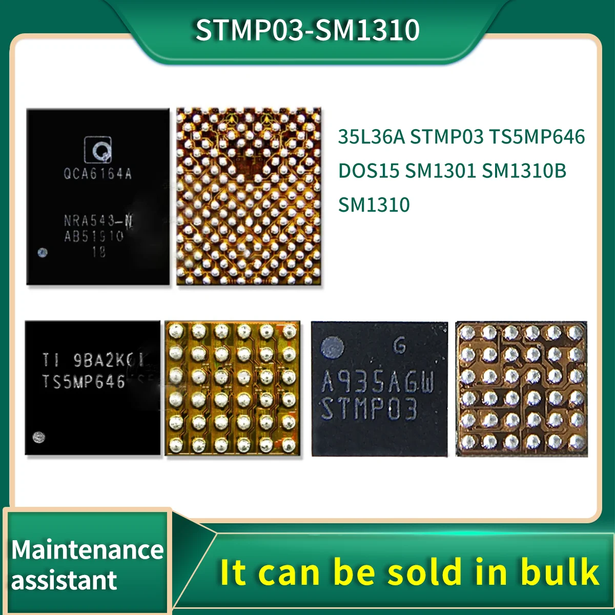

35L36A Audio IC TS5MP646 Charger IC SM1310 DOS15 SM1301 SM1310B STMP03 LCD Dispaly IC for huawei