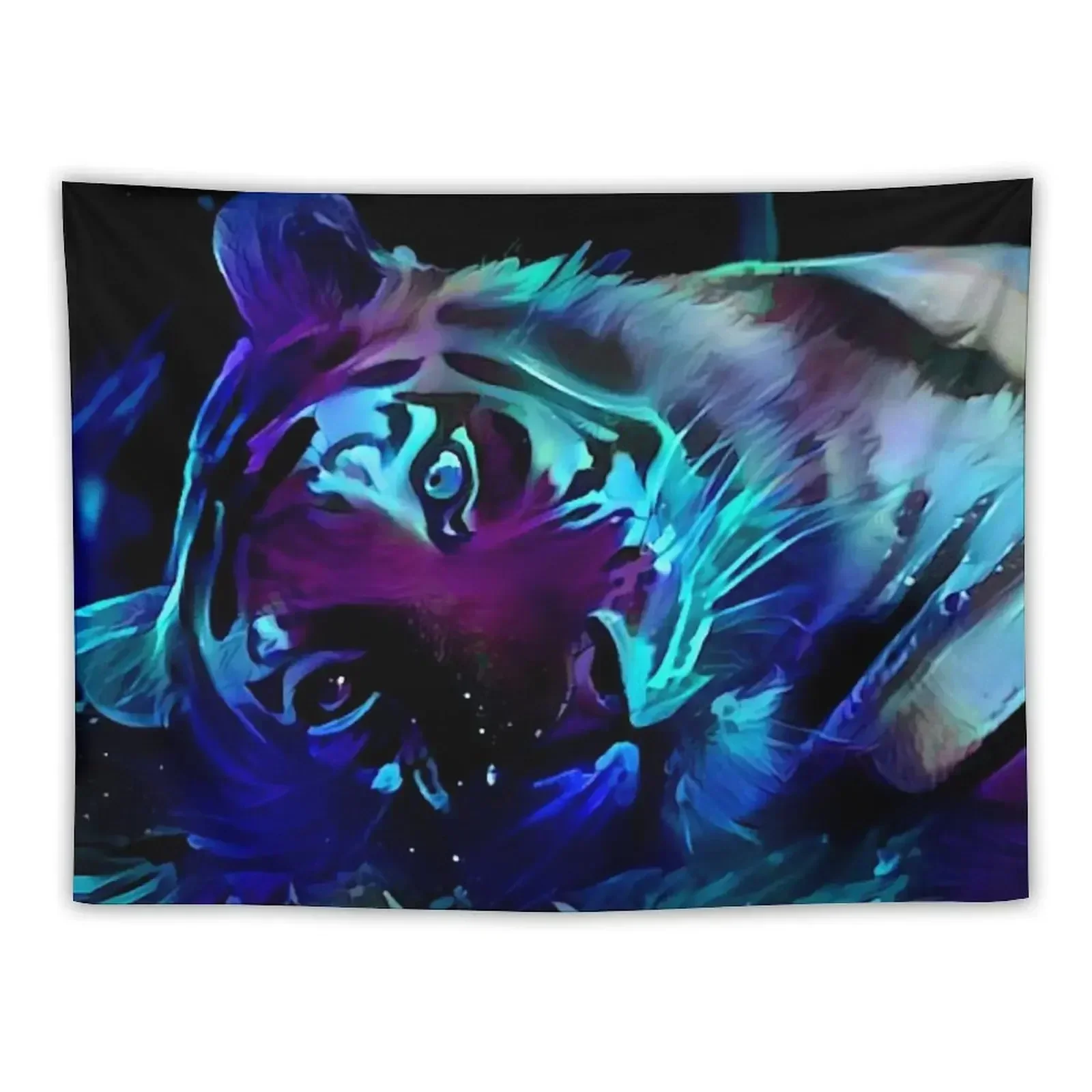 

Blacklight Tiger Dreams Tapestry Decor For Bedroom Bathroom Decor Tapestry