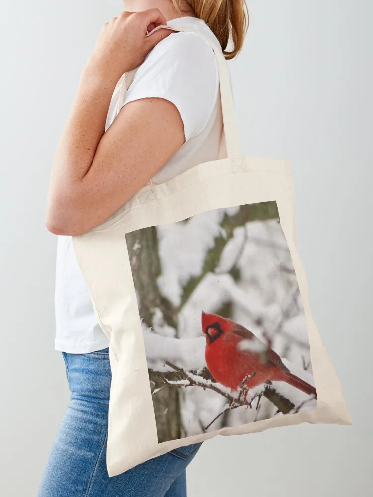 

Winter Cardinal 2 Tote Bag woman shopping bag cloth bag woman personalized tote Cloth bags