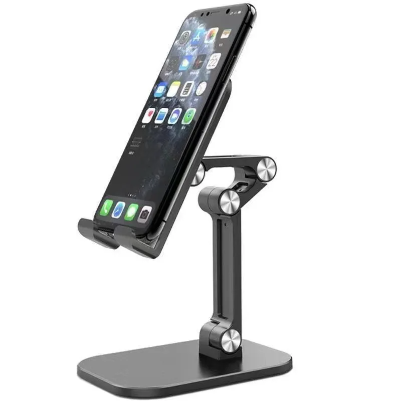 Applicable to Desktop Phone Holder Tablet Computer Stand Live Broadcast Lazy Bracket Collapsible Adjustable Online Class Shelf f