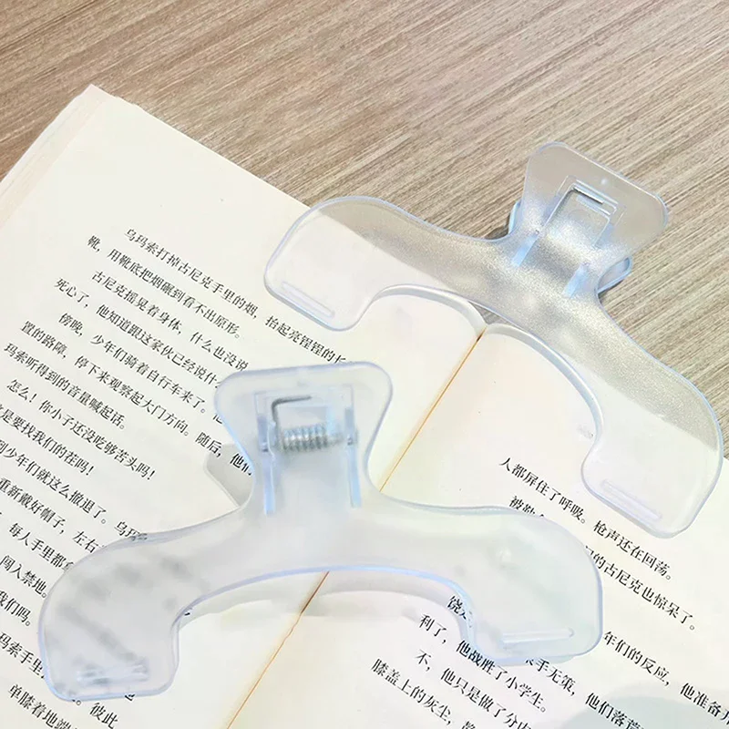 Frosted Transparent Book Clip Simple Page Holder Memo Clip Reading Tool