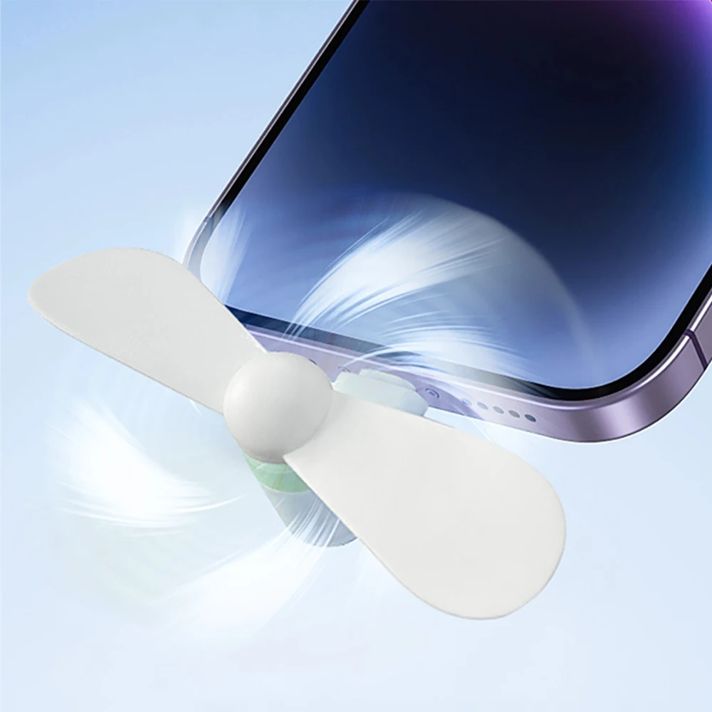 Mobile Phone Cooler Creative Mini Portable Phone Fan Handheld Fans Charging Treasure Cooling Fan USB Gadget Fans Cool Gadgets