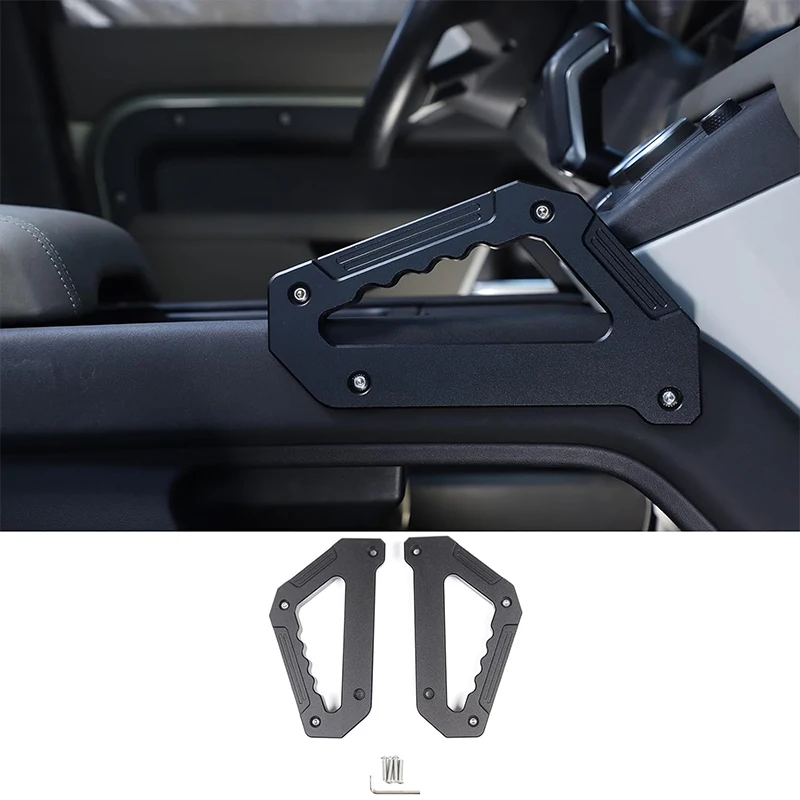 Aluminum Alloy Center Console Grab Handles Interior Armrest Cover Trim For Land Rover Defender 90 110 130 2020-2024 Accessories