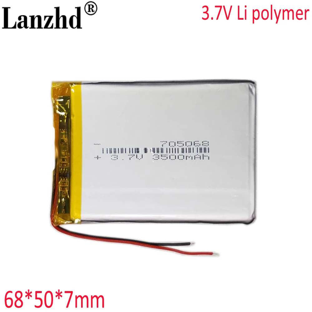 3.7v 3500mah Lithium Polymer Battery With Board For RG35XX Pda Digital Products 705068 705070 706070 755070 Battery