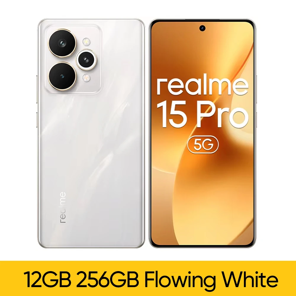 Versión China realme 15 Pro 5G Smartphone 15Pro 80W SUPERVOOC carga 50MP AI cámara 6,8 "144Hz pantalla AMOLED Snapdragon 7 Gen 4