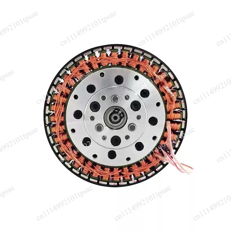 High power gear motor without motor shell planar design