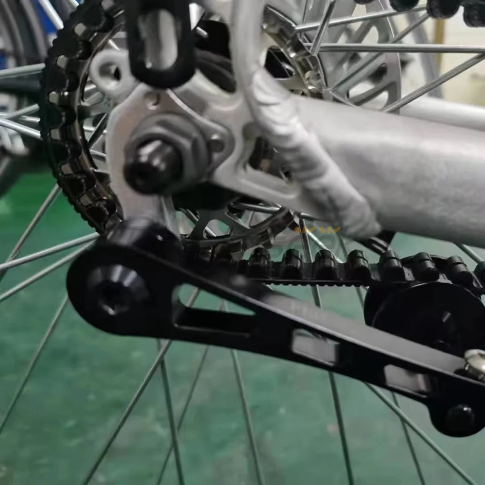 Bicycle Single Speed Chain Tensioner MTB Chain Guide Pulley Rear Derailleur Road Bike Chain Anti-drop Stabilizer Aluminum Alloy
