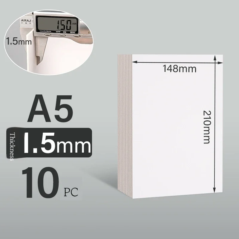 Variant: White A5 1.5mm 10Pcs