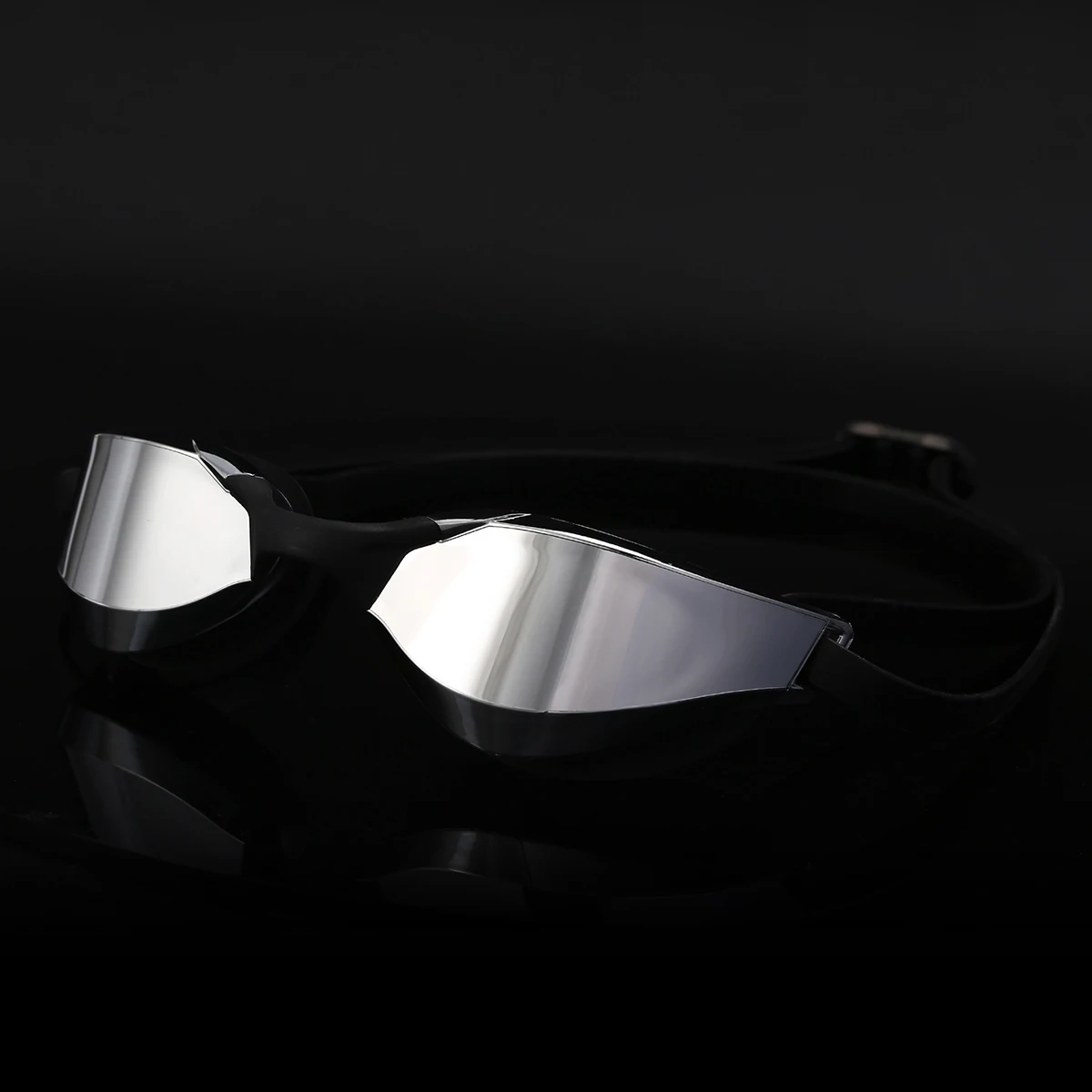 Renn-Schwimmbrille für Erwachsene, professionelle beschlagfreie Schwimmbrille mit verspiegelten Gläsern, Trainingsbrille – Detail 4