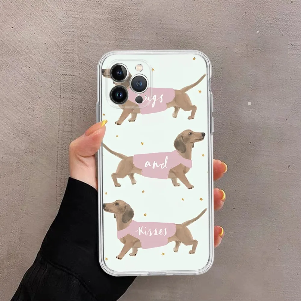 Dachshund Dog Phone Case For iPhone 14 11 12 13 Mini Pro XS Max Cover 6 7 8 Plus X XR SE 2020 Funda Shell