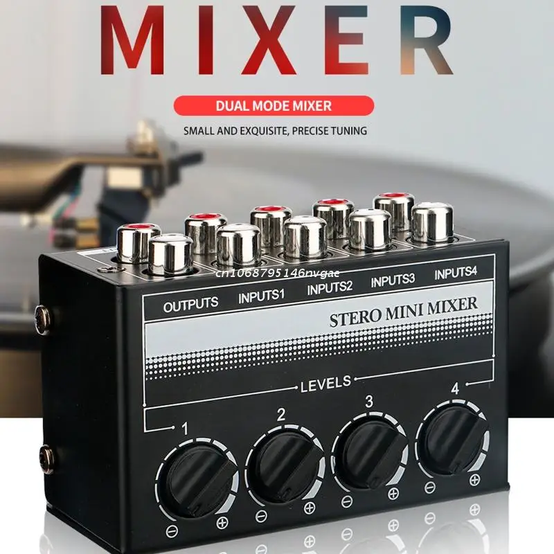 

CX400 Stereo Four-way Passive Mixer Small Mixer Mixer Stereo Dispenser for Live Studio Applications Spare New Dropship