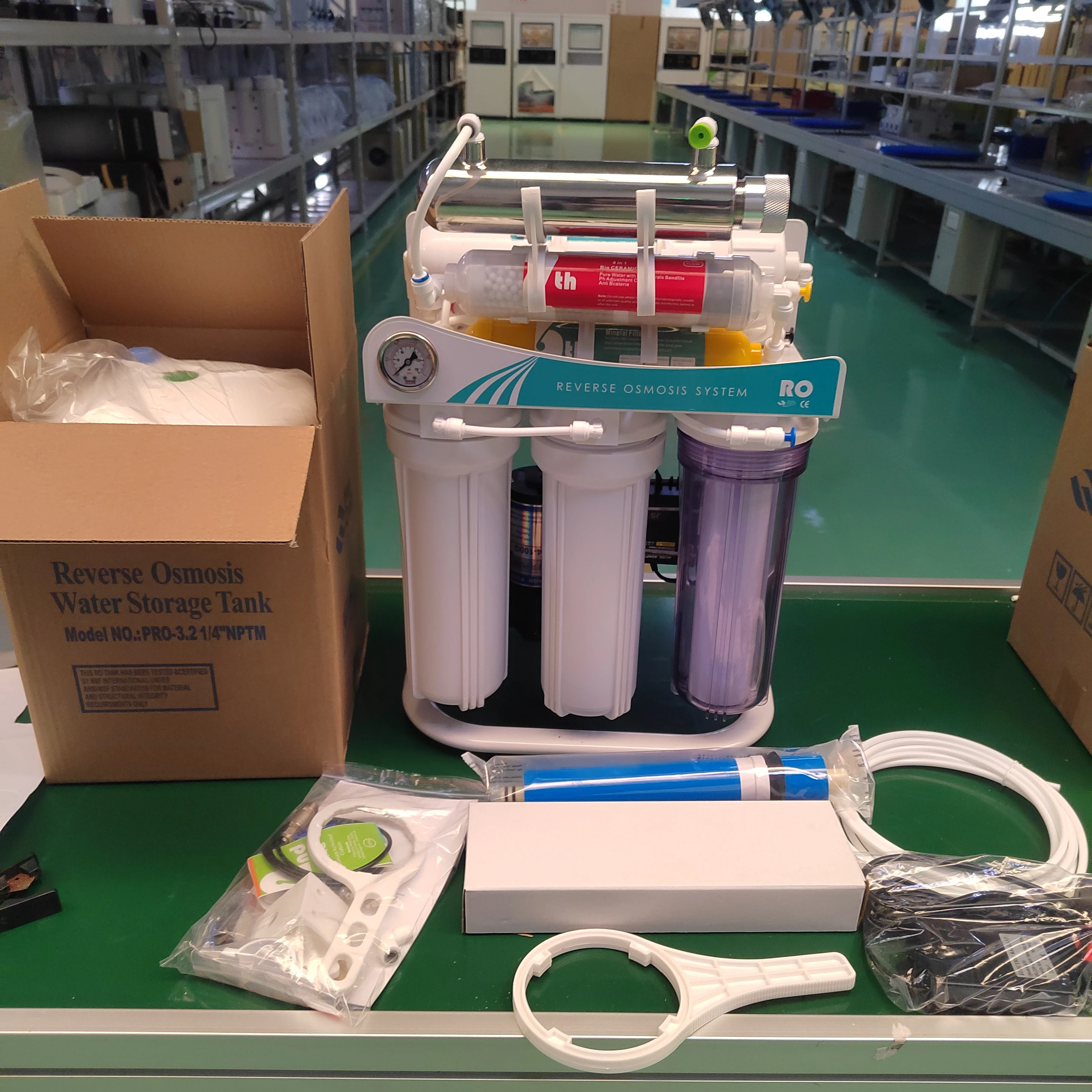 

5 Stages 6 Stages UV LED Kitchen Water Purifier RO Water Filtration System 100GPD for Hotel