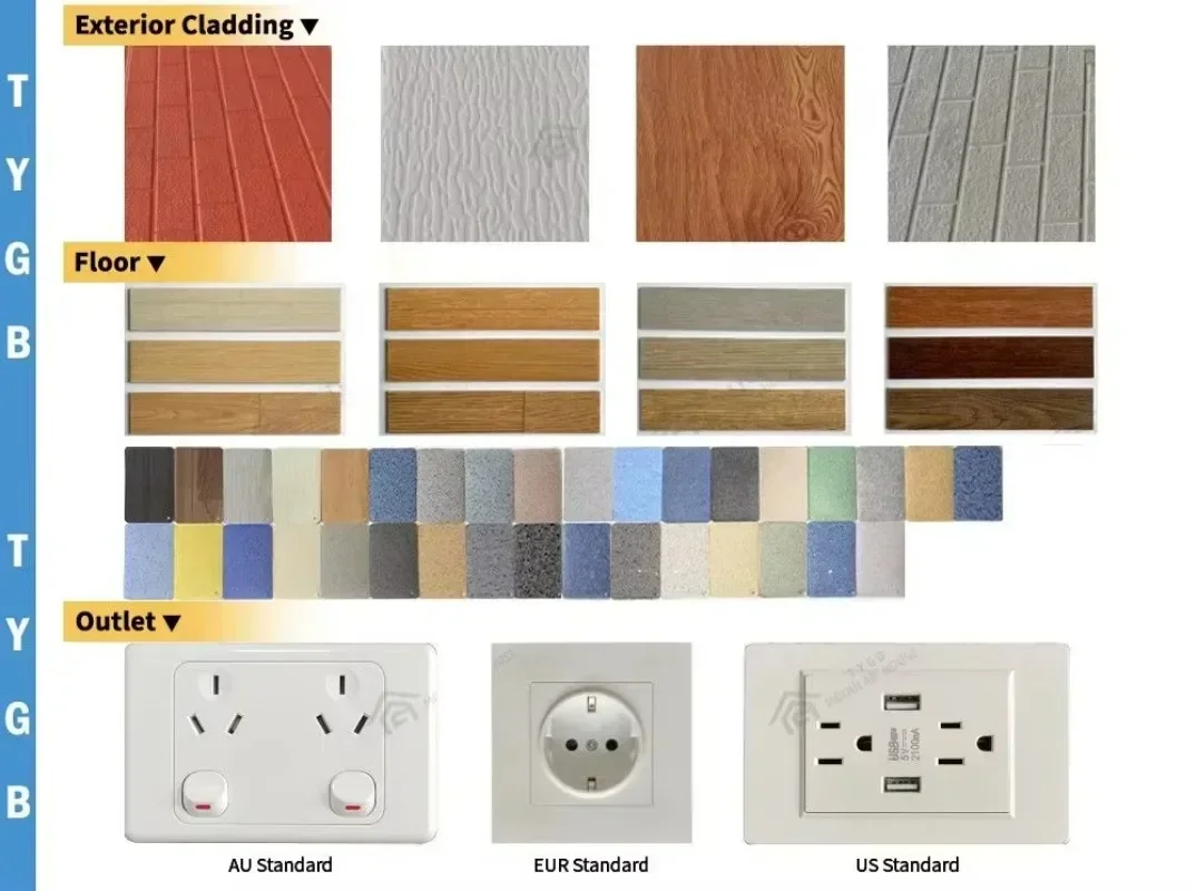 Cena za działkę na działkę dla prefabrykowanych, modułowych, mobilnych domów kontenerowych o luksusowej wykończeniu, składanych, o długości 20 stóp/30 stóp/40 stóp, z 2, 3 lub 4 sypialniami (cena za działkę).