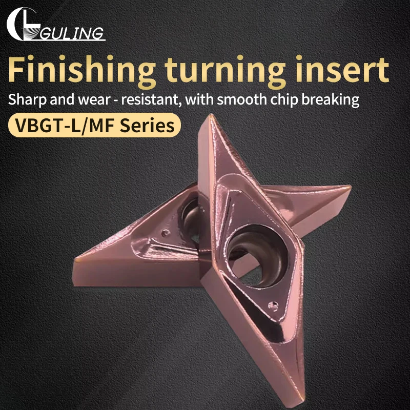 

Мысленная машина, ромбическая внешняя круглая токарная вставка VBGT110302/04-1L/MF, заостренная режущая вставка из нержавеющей стали