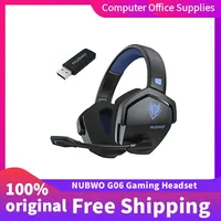 NUBWO G06 Dual Wireless Gaming Headset  Microphone PS5 PS4 PC Mobile Switch 2.4GHz Bluetooth 5.3 Gaming Headphones Holiday Gift
