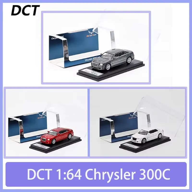 

Масштабная модель автомобиля DCT 1:64 Chrysler 300C из сплава, статическая коллекционная модель, украшение, праздничный подарок, игрушка, сувенир
