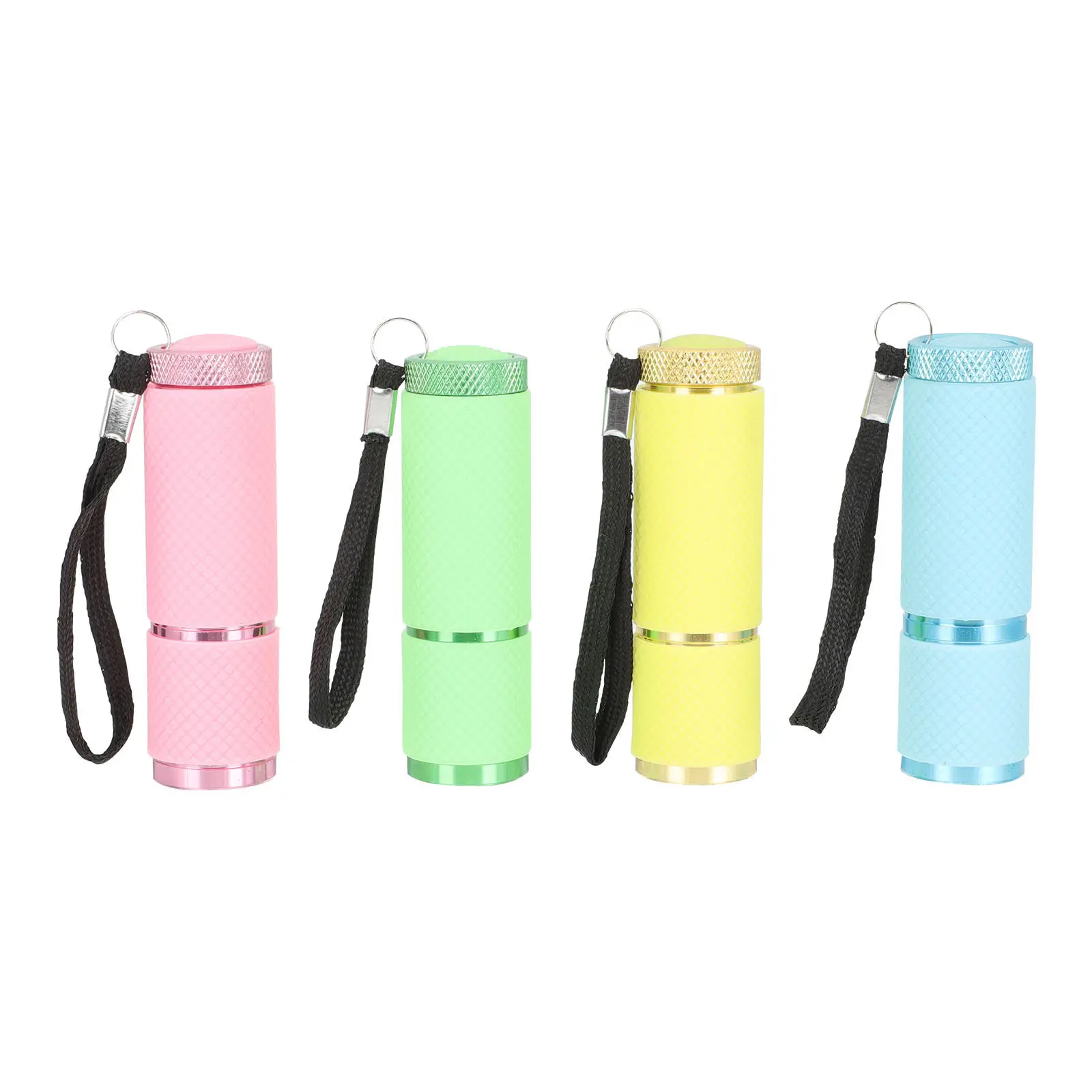 4Pcs Handheld Flashlights Portable High Grade Aluminum Alloy Multipurpose Compact Small Torch for Outdoor Camping Hiking