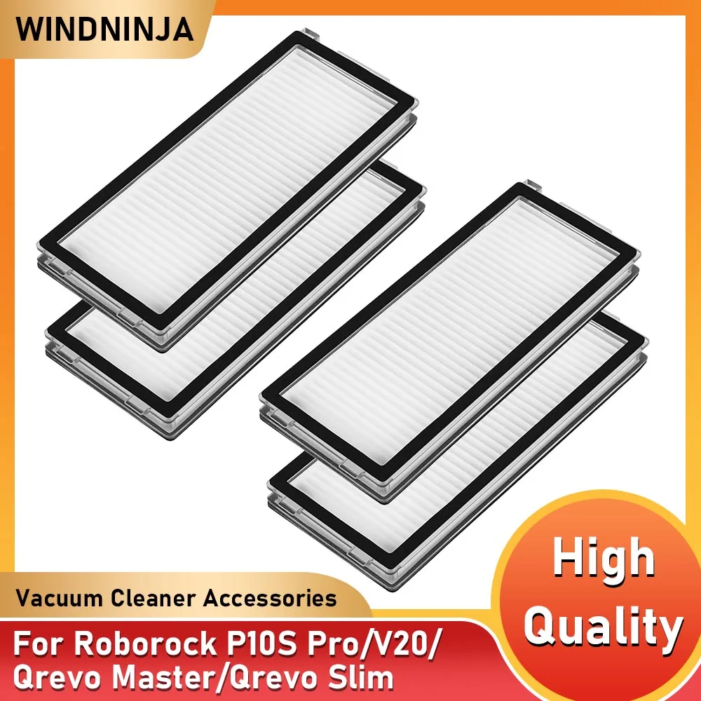 Замена фильтра для робота-пылесоса Roborock P10S Pro/V20/Qrevo Master/Qrevo Slim, высокоэффективные аксессуары для фильтров