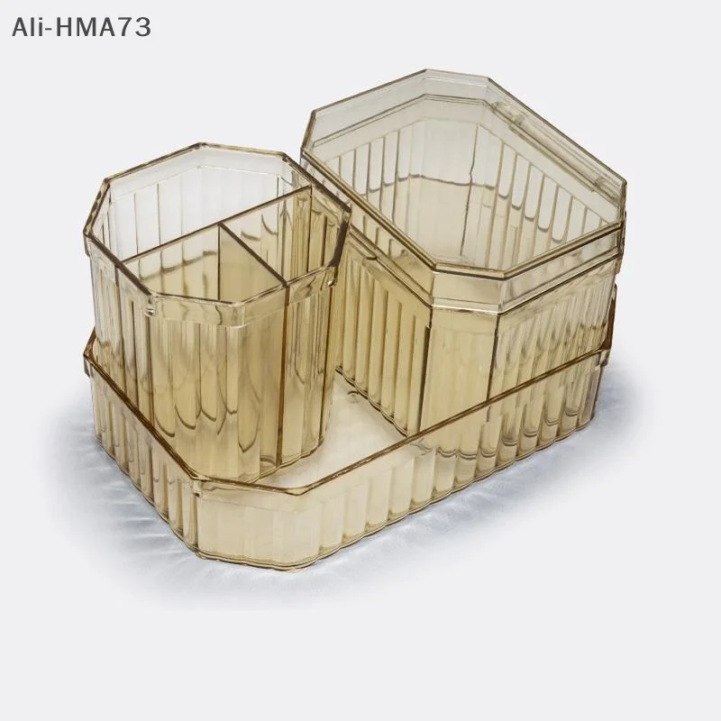 

3Pcs/Lot Acrylic Plastic Storage Box for Sundries Home Organizer Box for Tweezers Pen Nail Art Tools and Make Up Brushes