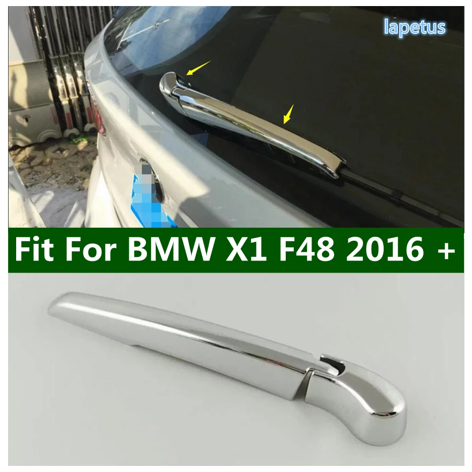 

ABS Chrome Car Accessories Rear Windshield Windscreen Rain Wiper Protector Decor Frame Cover Trim Fit For BMW X1 F48 2016 - 2021