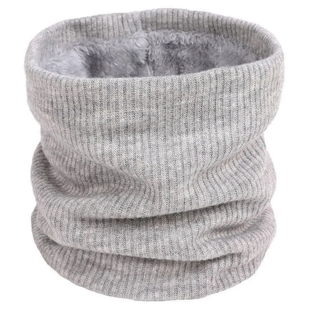 

Unisex Winter Boys Girls Women Men Warm Knitted Scarves Kids Thick Elastic Mufflers Children Neck Warmer Cotton Baby Scarf