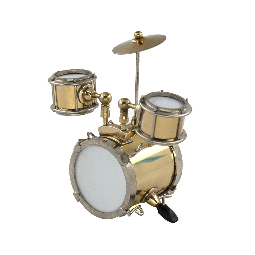 Miniature Musical Instruments Jazz Drum Kit Model for Dollhouse ob11 Action figure Accessories Doll House bjd Decoration 8x6cm
