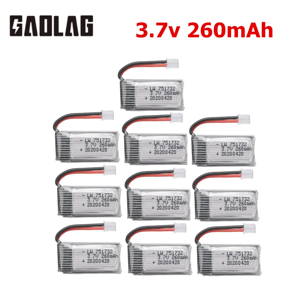 Bateria do JJRC H36 Bateria 3.7V 260mAh Do E010 E011 E013 Furibee F36 NH010 H36 RC Quadcopter Części Bateria Lipo