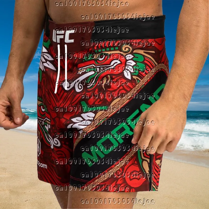 

2025 Men's New Quick-drying Shorts U F C Fitness Breathable Sports Comfortable Sweat-absorbing Shorts Fighting Boxing Shorts