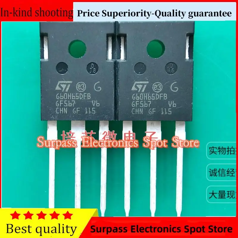 10PCS-100PCS  G60H65DFB STGW60H65DFB  TO-247 650V 60A IGBT Price Superiority-Quality guarantee