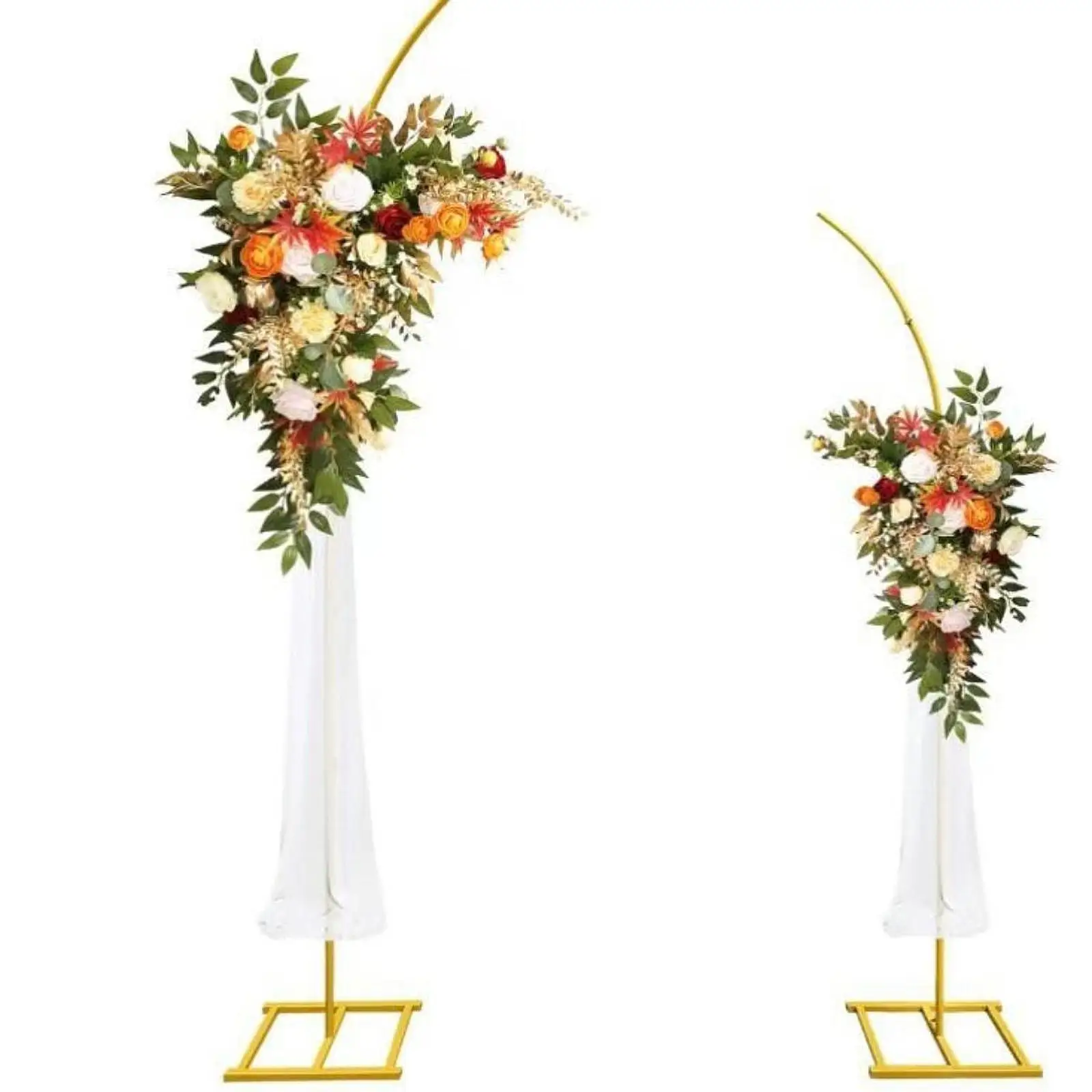 Bingkai Gapura Pernikahan Lengkung DIY 74 inci dan 94 inci untuk Pesta Ulang Tahun