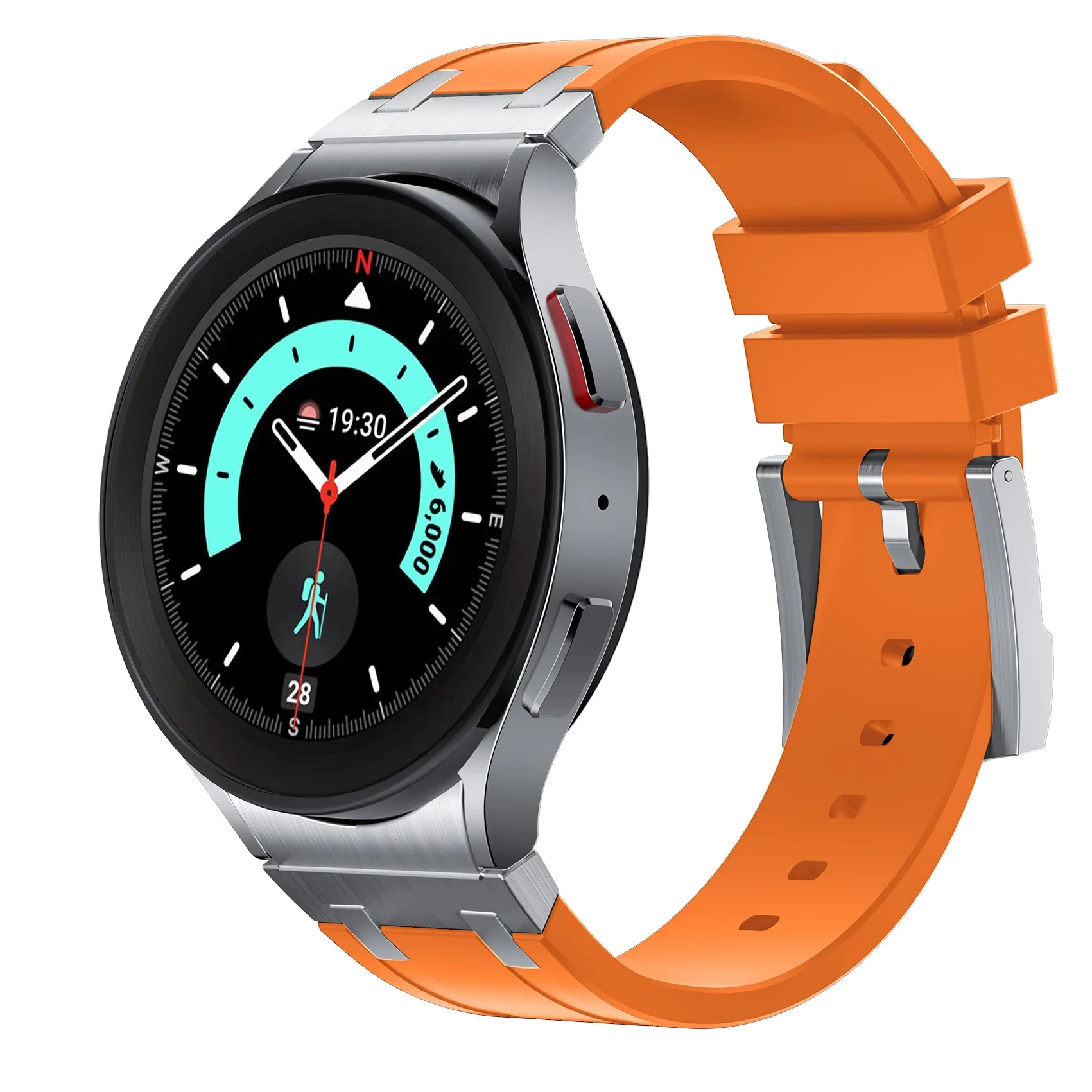 Vloeibare siliconen band voor Samsung Galaxy Watch 6 Classic 47 mm modificatiekit riemhorloge 7 6 5 4 40 mm 44 mm metaal geen kloofband